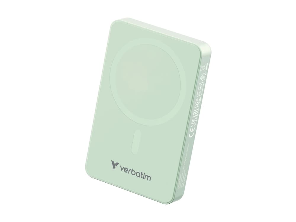 Verbatim Charge ""n"" Go Essentials, 10000 mAh, pikalataus 3.0, langaton lataus, 35 W, vihreä