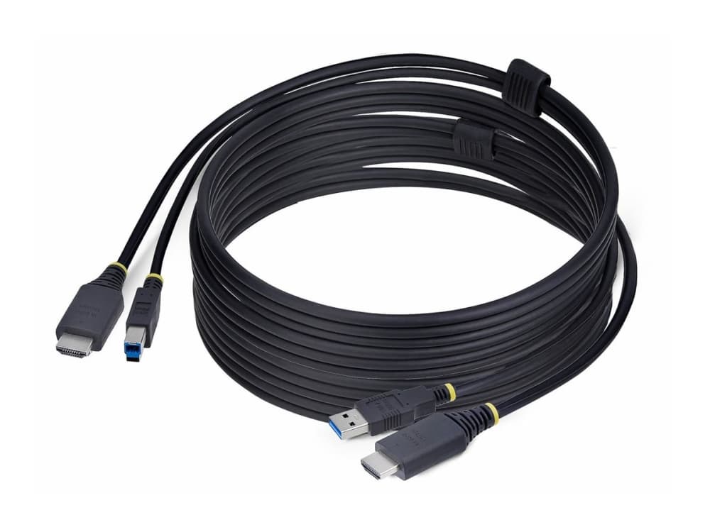 StarTech.com HU12210-KVM-CABLE, 3,1 m, USB, USB, HDMI, musta, HDMI + USB 3.2 Gen 1 Type-A