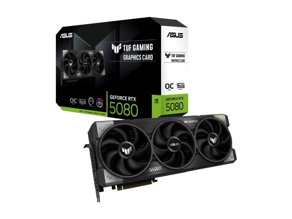 VGA PCIE16 RTX5080 16GB GDDR7 TUF-RTX5080-O16G-GAMING ASUS VGA PCIE16 RTX5080 16GB GDDR7 TUF-RTX5080-O16G-GAMING