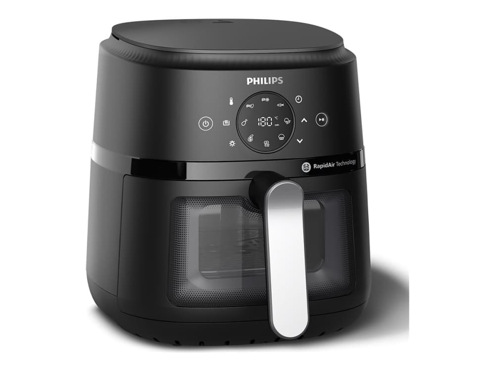 Philips 2000 series NA221/00 Airfryer 2000 -sarja 4,2 l (hopea), Kuumakiertoilmakypsennin, 4,2 L, Rapid Air, 60 °C, 200 °C, 60 min