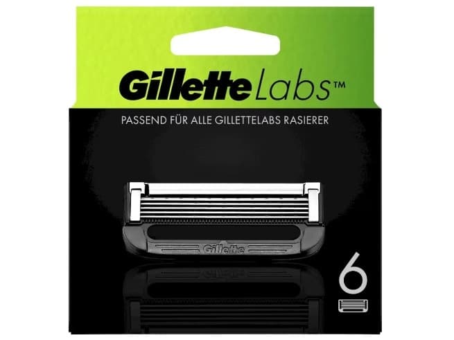 Gillette Labs, Systemklingen 6er, Miesten, Gillette, Labs, Ruostumaton teräs, Harmaa, 6 kpl