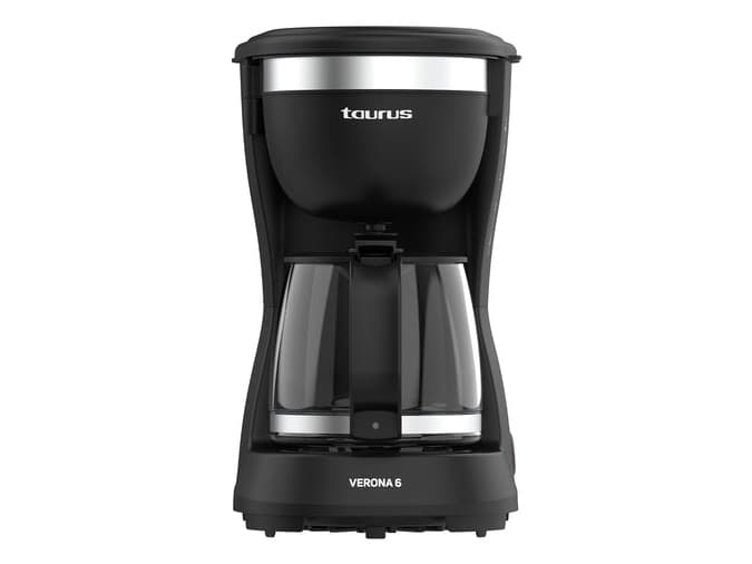 Taurus VERONA 6, Suodatinkahvinkeitin, 0,6 L, Jauhettu kahvi, 600 W, musta, Ruostumaton teräs