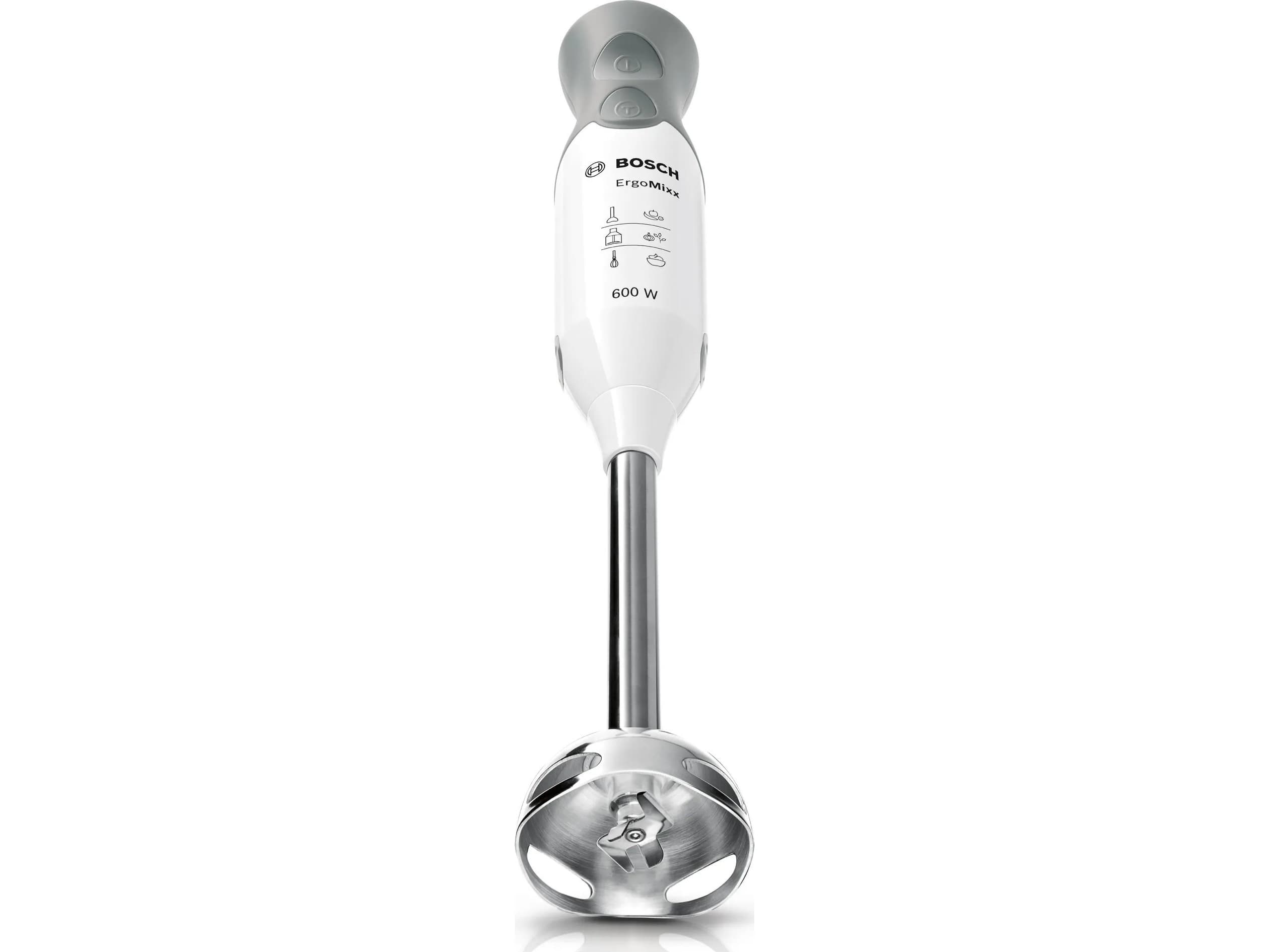 Bosch ErgoMixx MSM66120, Upotettava sekoitin, 1,4 m, 600 W, Harmaa, Valkoinen