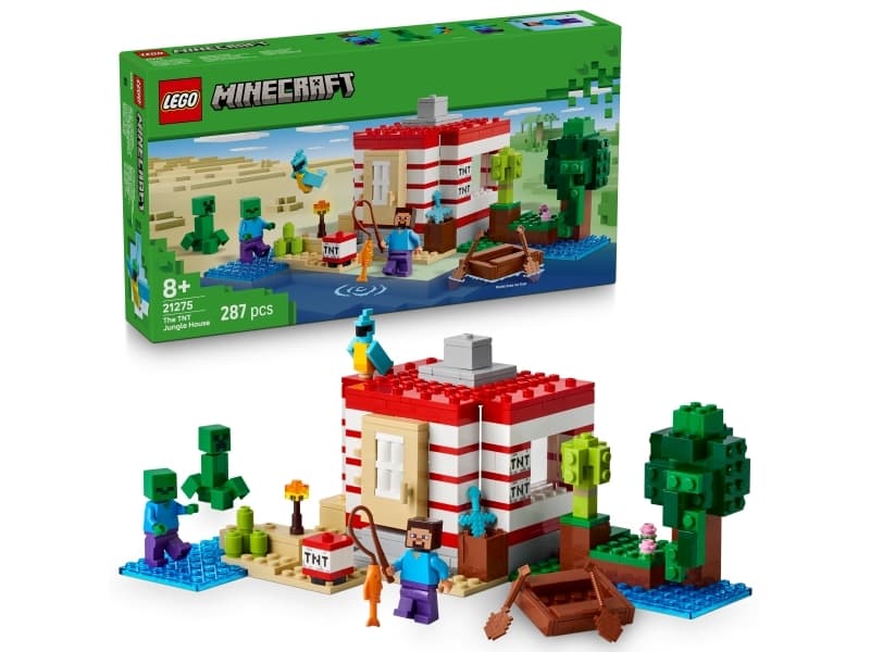 LEGO Minecraft 21275 TNT Viidakkotalo (TNT Jungle House)