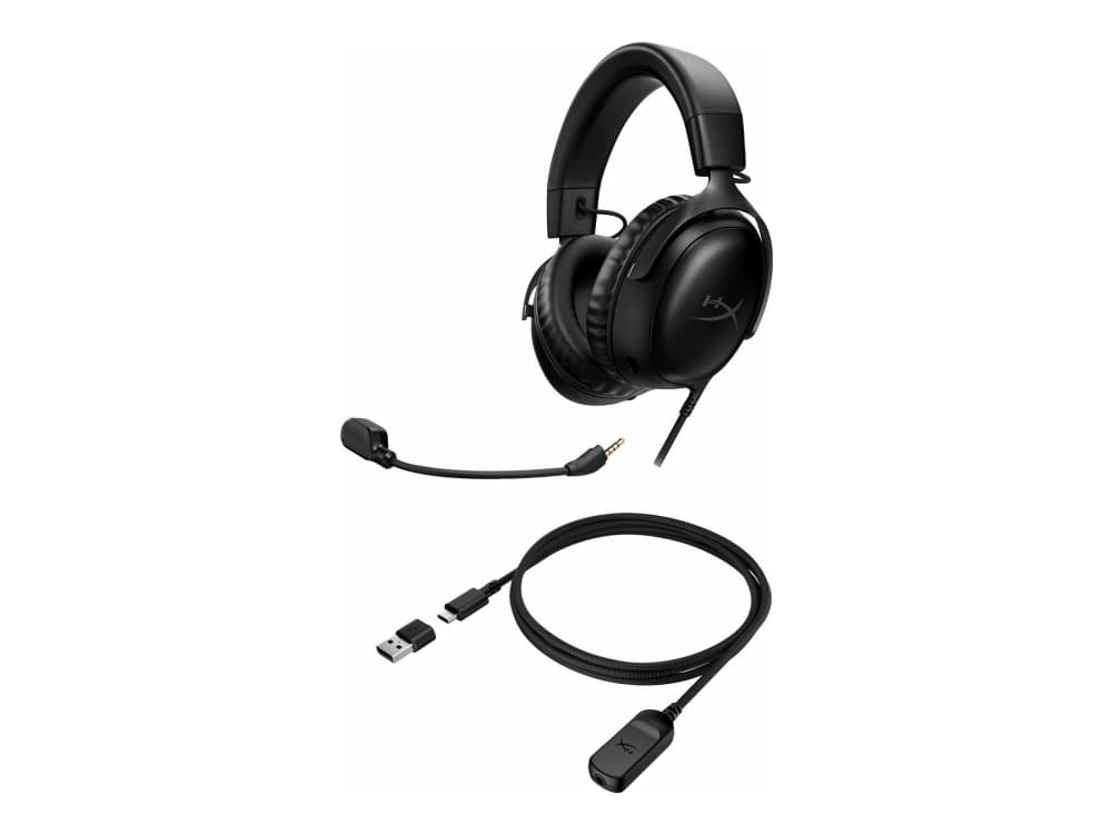HyperX Cloud III -pelikuulokkeet (musta), Langallinen, Pelaaminen, Kuulokkeet, Musta