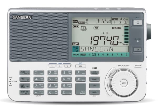 Sangean ATS-909 X2 pasaulinis radijas, baltas