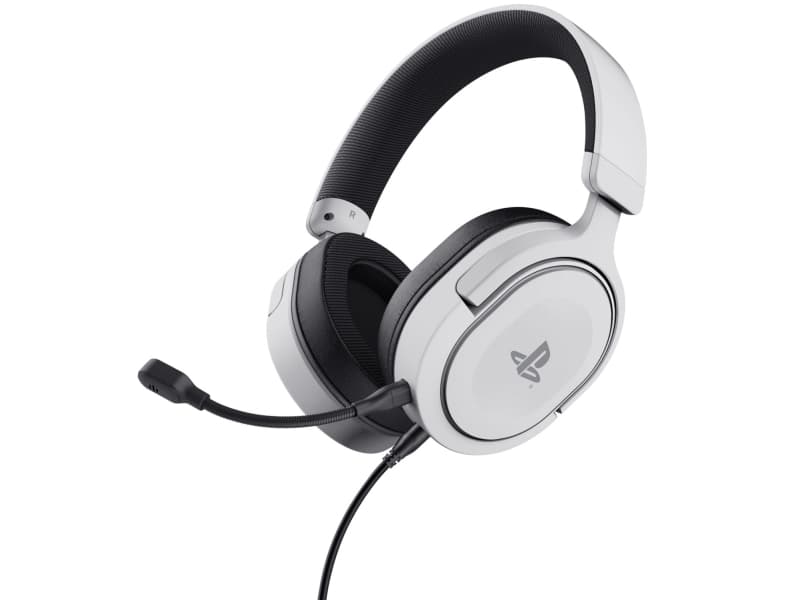 Trust GXT 498 Forta, Langallinen, Pelaaminen, 20 - 20000 Hz, 269 g, Kuulokkeet, Musta, Valkoinen
