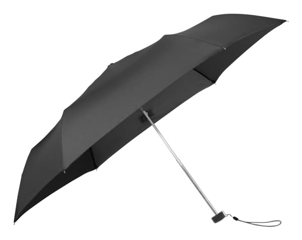 Samsonite Rain Pro, Kompakti, Sateenvarjo, Pyöreä, musta, Terästä, Polyesteri