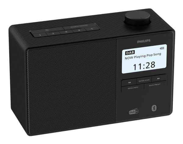 Philips TAR5600/00, Kello, Digitaalinen, DAB+, FM, 10 W, AAC, SBC, 7,62 cm (3)