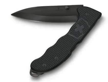 Victorinox Evoke BS Alox, Lukittuvateräinen veitsi, Metsästyspuukko, Clip point -terä, Musta, 13,6 cm, 18 mm