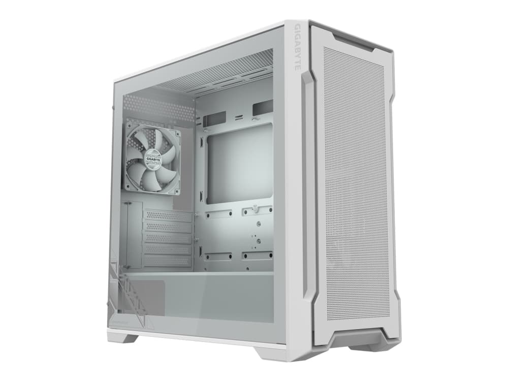 GIGABYTE C102 GLASS, Midi Tower, PC, White, Mini-ATX, Glass, Plastic, Steel, Gaming