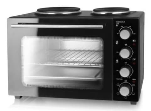 Emerio MO-125236.4, 32 L, musta, Vapaasti seisova, Rotaatio, Ruostumaton teräs, 90 °C