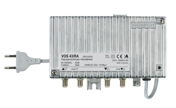 Kathrein VOS 43/RA, F, 5 W, 230 V, 50 Hz, -20 - 55 °C, 184 x 134 x 63 mm