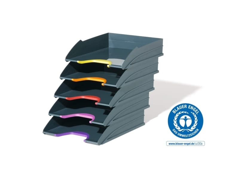 Durable VARICOLOR, Muovi, Antrasiitti, Monivärinen, C4, Kirjain, 5 kpl