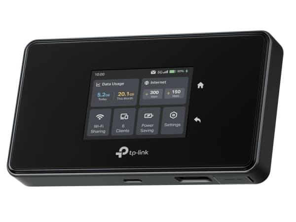 TP-Link M8550(EU), Matkapuhelinverkon reititin, musta, Kannettava, 802.11a, 802.11b, , Wi-Fi 4 (802.11n), Wi-Fi 5 (802.11ac), Wi-Fi 6 (802.11ax), 200 Mbit/s, 4G, 5G, LTE