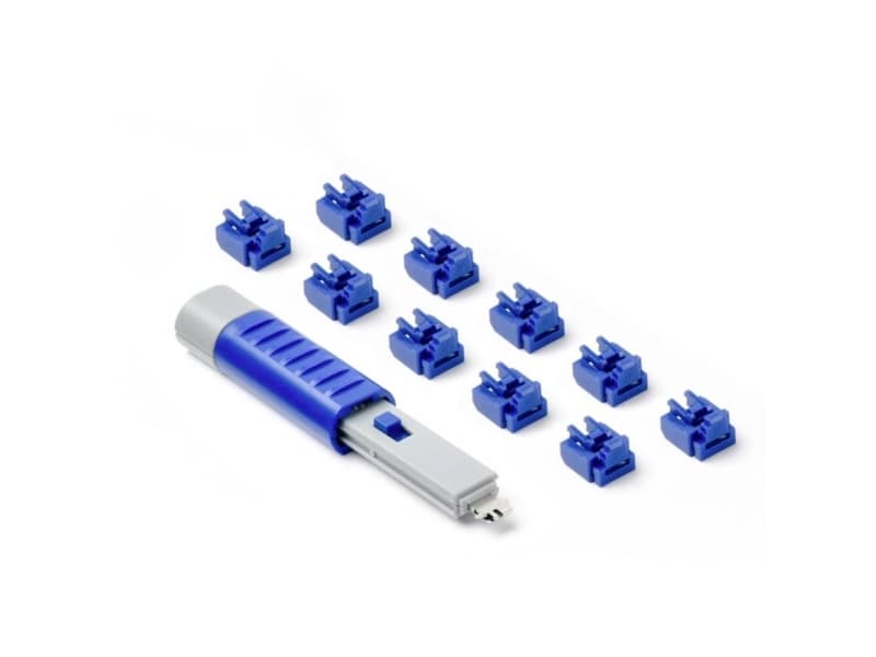 Smartkeeper NL03PKDB, Porttisalpaaja + avain, RJ-45, Sininen, 10 kpl, Polybag, 11.7 mm