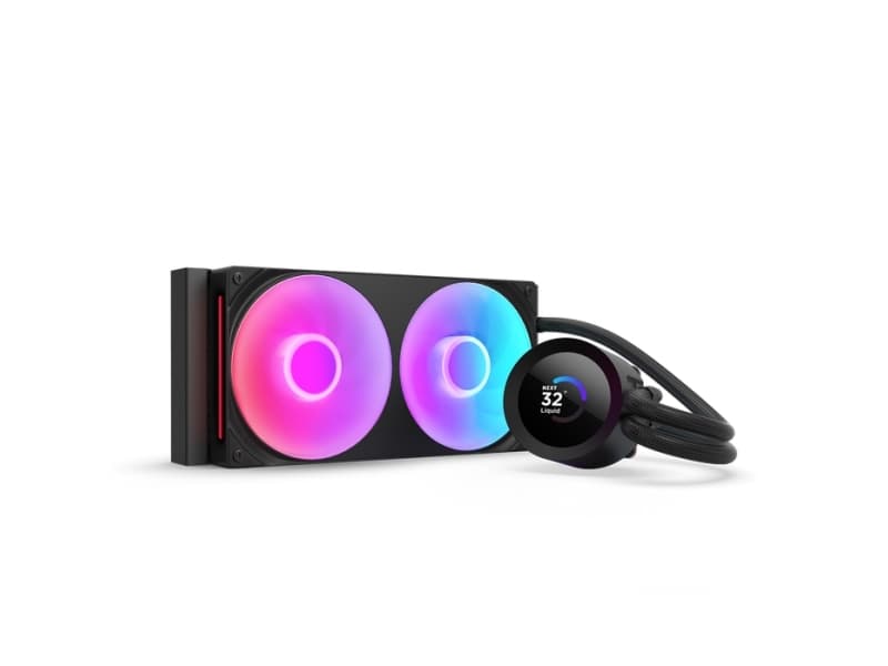 NZXT Kraken Plus RGB 240, All-in-one-nesteenjäähdytin, 12 cm, musta