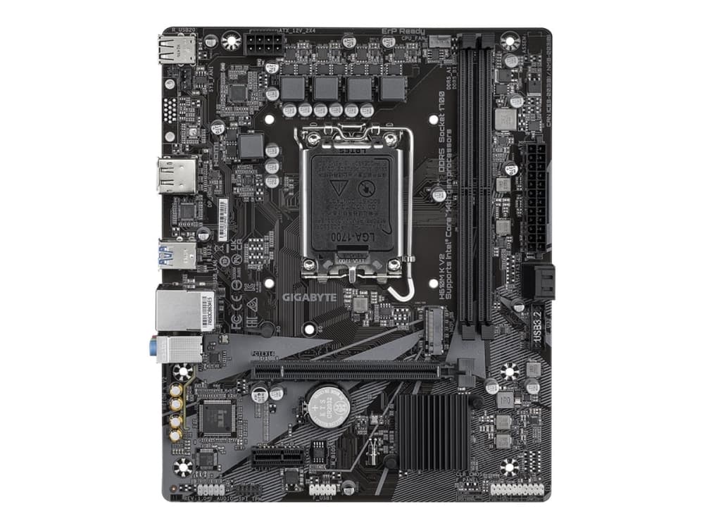 GIGABYTE H610M K V2, Intel, LGA 1700, Intel® Celeron®, Intel Core i3 12th Gen, Intel Core i3 13th Gen, Intel Core i3 14th Gen, Intel..., LGA 1700, DDR5-SDRAM, 128 GB