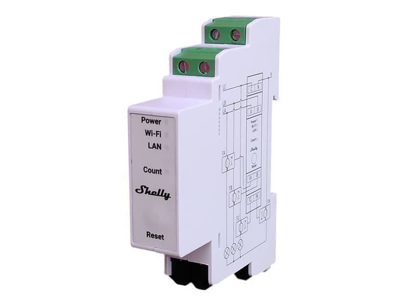 Shelly Pro 3EM - WiFi 3-faset energimåler, 120A - WiFi 3-faset energimåler, 120A