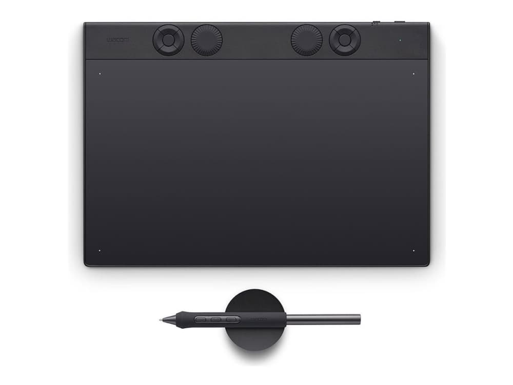 Wacom Intuos Pro Medium – 2025, 263 x 148 mm, USB/Bluetooth, Kynä, 16:9, 1,8 m, musta