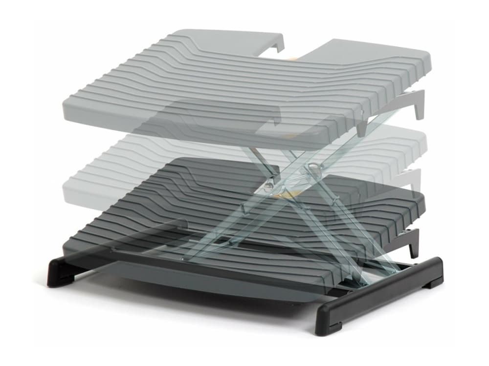 BakkerElkhuizen Pro 959 Footrest, Musta, Harmaa, Oranssi, Muovi, Kumi, Terästä, 120 kg, 0 - 87°, 49 cm, 40 cm