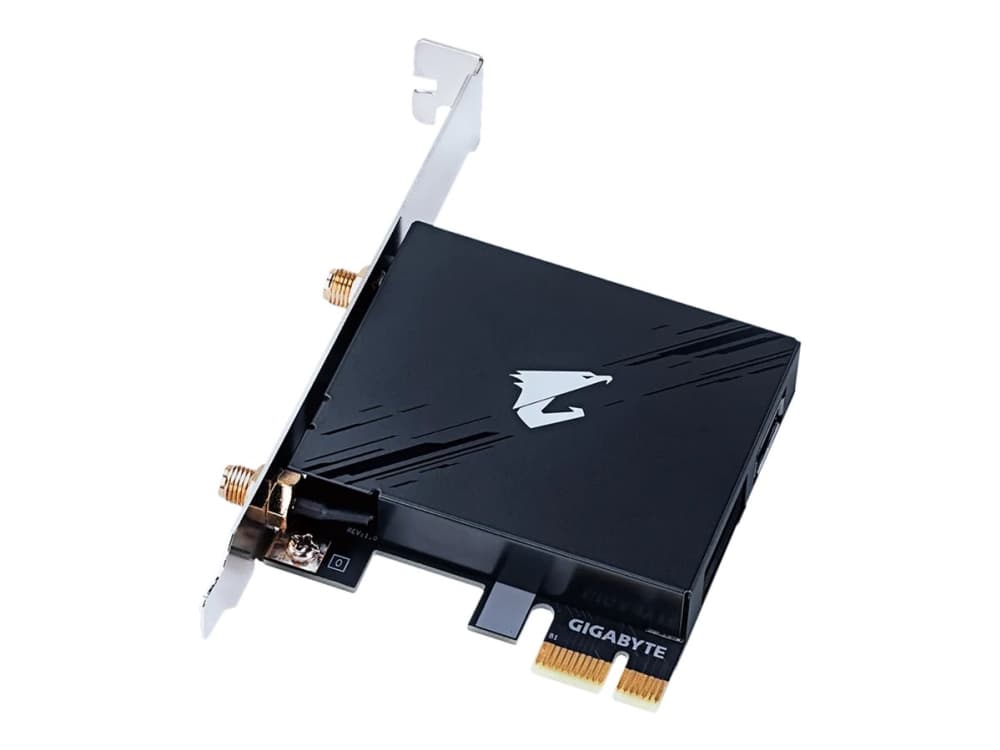 GIGABYTE GC-WIFI7, Sisäinen, Langaton, PCI Express, WLAN / Bluetooth, 5800 Mbit/s, musta