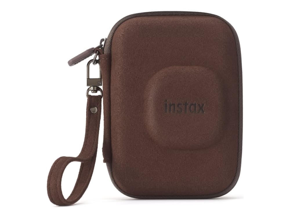 Fujifilm Instax - Pikakameralaukku - mokkanahka - syvä pronssi - Instax Minille