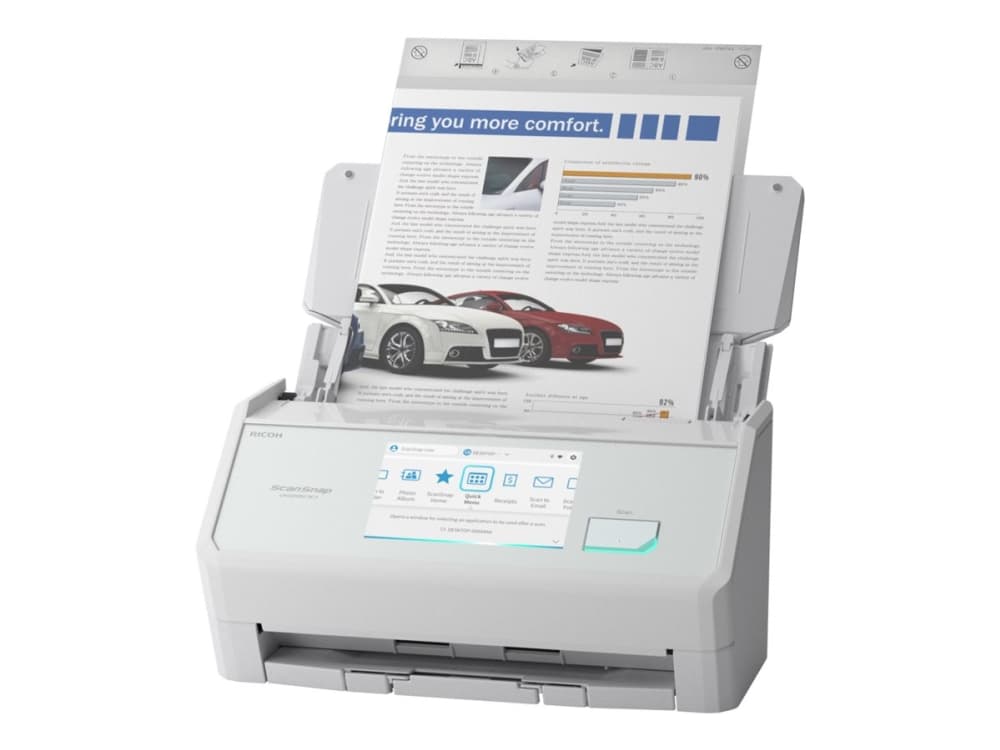 Ricoh ScanSnap iX2500 - Asiakirjaskanneri - Dual CIS - Duplex - 279 x 432mm - 600 dpi x 600 dpi - enintään 45 ppm (mono) / enintään 45 ppm (väri) - ADF (100 arkkia) - USB 3.2 Gen 1x1, Wi-Fi(ax), Bluetooth 5.2