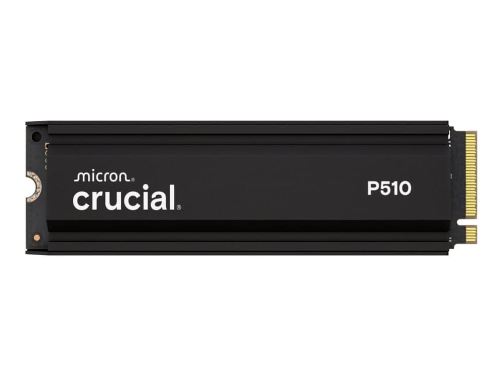 Crucial P510 1TB NVMe SSD w/heatsink