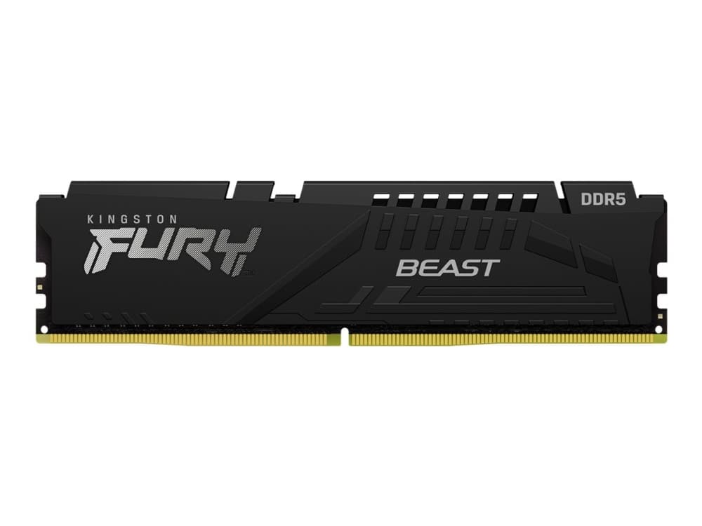 Kingston Technology FURY Beast 128 Gt 5600 MT/s DDR5 CL36 DIMM (2 kpl:n pakkaus) , musta, 128 GB, 2 x 64 GB, DDR5, 288-pin DIMM