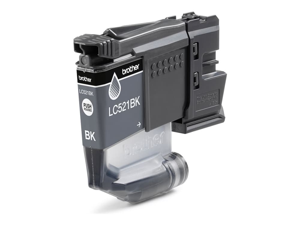 Brother LC521BK, musta, 1 kpl, 500 sivua, Kertapakkaus