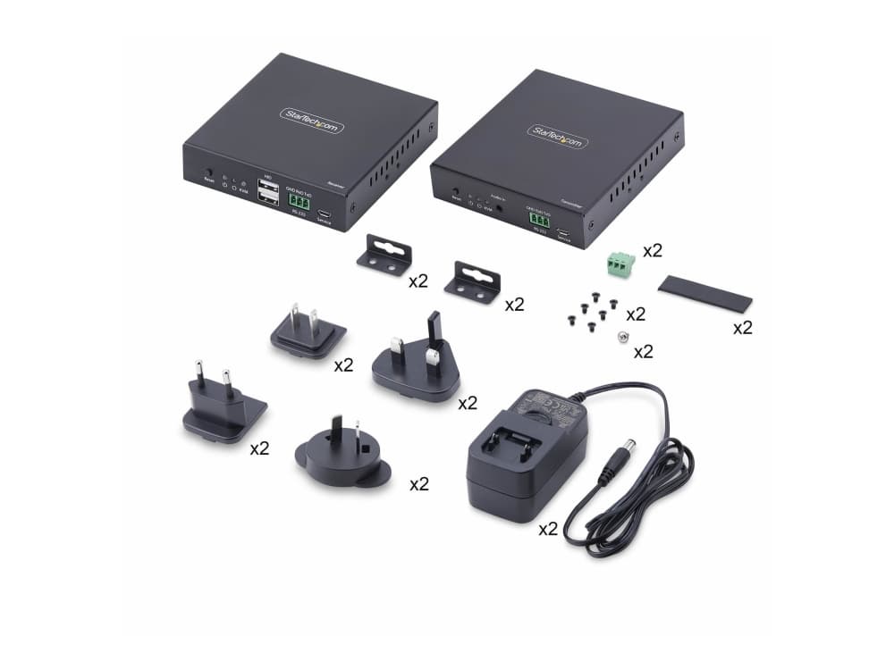 StarTech.com IH2006-KVM-EXTENDER, Lähetin & vastaanotin, Langallinen, Cat6, 3840 x 2160 pikseliä, 60 Hz, musta