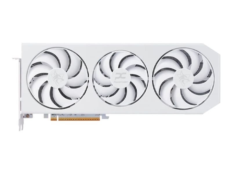 PowerColor Radeon RX 9070 XT OC Hellhound Spectral White - 16GB GDDR6, 1x HDMI, 3x DP