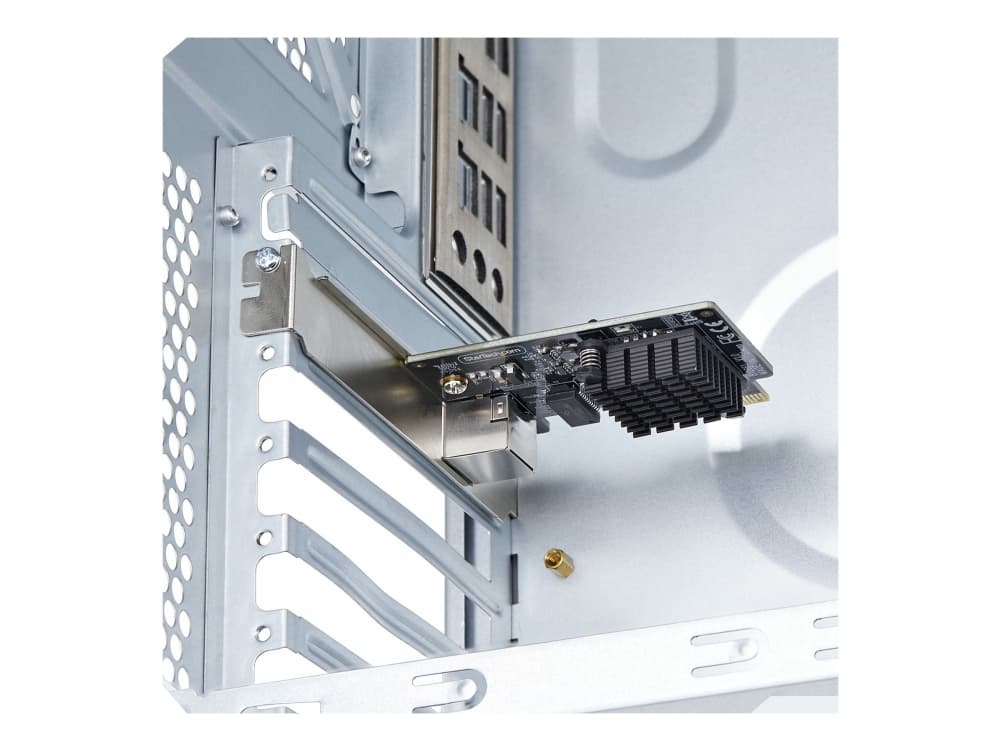 StarTech.com PR15GR-NETWORK-CARD, Sisäinen, Langallinen, PCI Express, Ethernet, 5000 Mbit/s, musta, Hopea