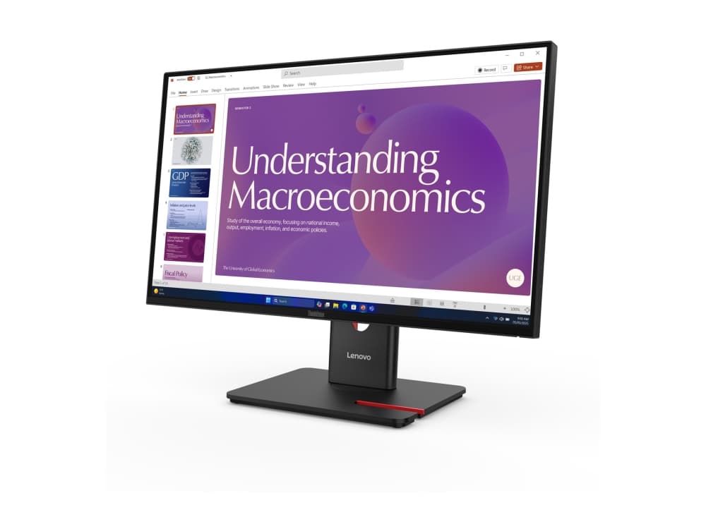 Lenovo ThinkVision T24D-40, 60,5 cm (23.8), 1920 x 1080 pikseliä, Full HD, LCD, 6 ms, musta