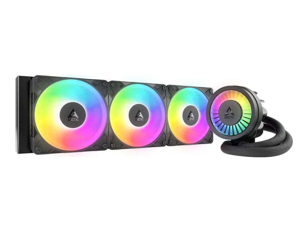 ARCTIC Liquid Freezer III Pro 360 A-RGB, Nestejäähdytyspakkaus, 12 cm, 131 m³/h, musta