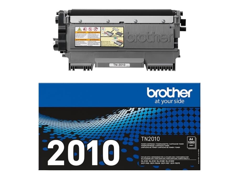 Brother TN2010 - lajittele - alkuperäinen - tonerpatron - Brother DCP-7055, DCP-7055W, DCP-7057, DCP-7057E, HL-2130, HL-2132, HL-2135W, DCP-7057, DCP-7057, DCP-7057E, HL-2130, HL-2132, HL-2135W