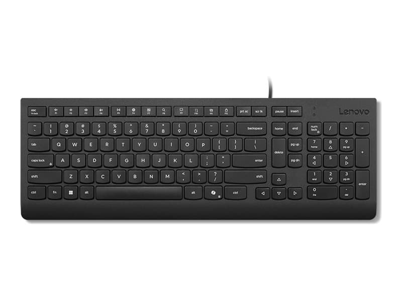 Lenovo 4Y41R64642, Täysikokoinen (100 %), Langallinen, USB, Plunger key switch, musta