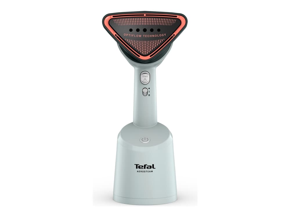 Tefal AeroSteam DT9814F0, Kannettava vaatehöyrystin, 0,1 L, 0,5 min, Valkoinen, Painikkeet, Käsikytkin