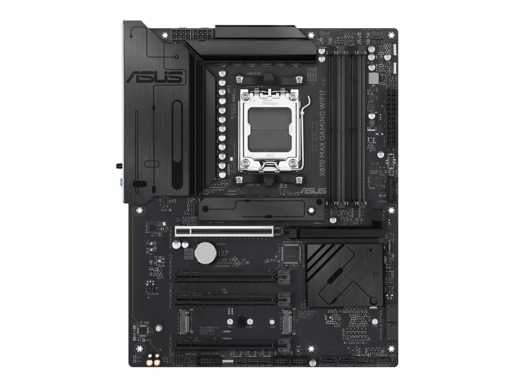 ASUS X870 MAX GAMING WIFI7, AMD, Socket AM5, AMD Ryzen 7000 Series, AMD Ryzen 8000 Series, AMD Ryzen 9000 Series, DDR5-SDRAM, 256 GB, DIMM