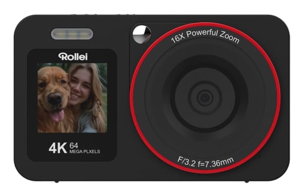 Rollei Compactline 12030, 64 MP, 9248 x 6936 pikseliä, 1/3.2, 4K Ultra HD, 115 g, musta