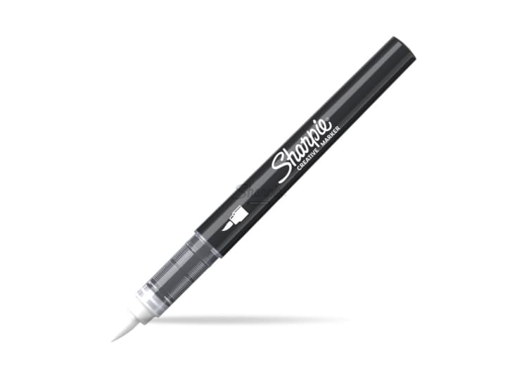 Sharpie 2218111, 1 kpl, Valkoinen, Harjaspää, musta, Akryylipohjainen muste