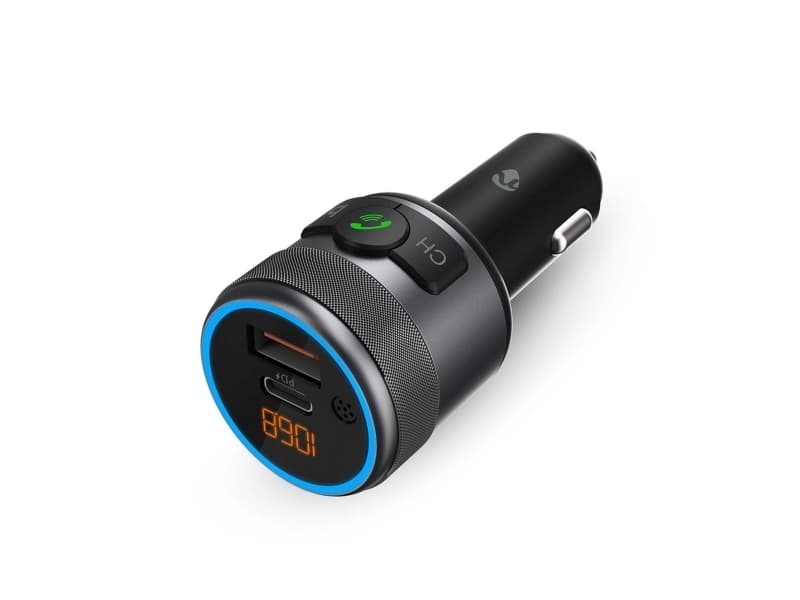 Nedis Automobilinis FM siųstuvas, juodas - FM moduliatorius CATR3024BK (5412810451821)
