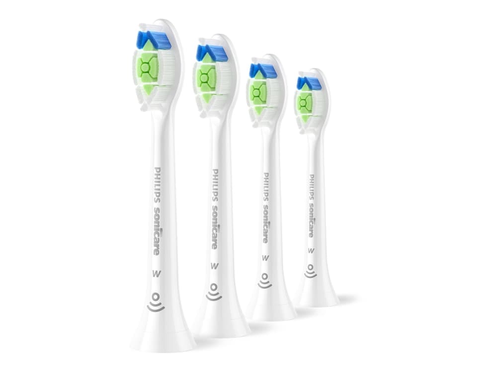 Philips Sonicare Optimal White HX6064/87 Harjaspääpakkaus, 4 kpl, 4 kpl, Valkoinen, 3 kuukautta, Keskikokoinen, 62000 liikettä minuutissa, Philips