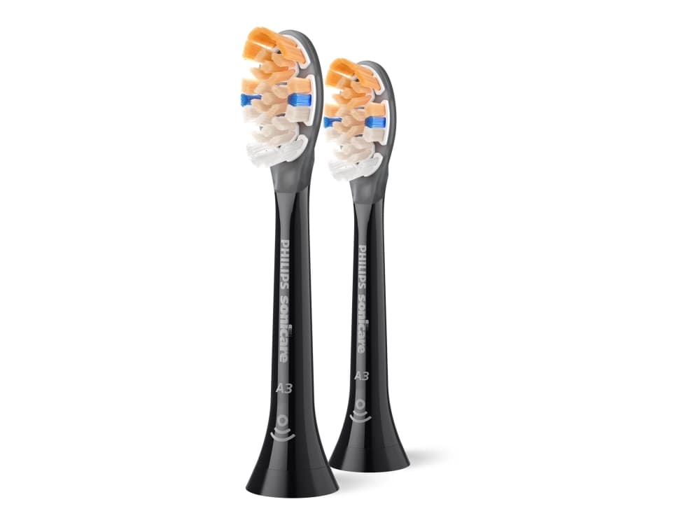 Philips Sonicare Premium All-in-One HX9092/88 Harjaspääpakkaus, 2 kpl, 2 kpl, musta, 3 kuukautta, Pehmeä, 62000 liikettä minuutissa, Philips