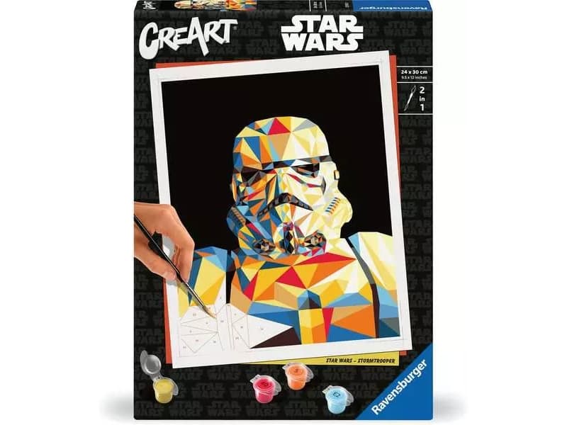 Ravensburger CreArt, Maalit mukana, Poika/tyttö, Numerovärityspakkaus