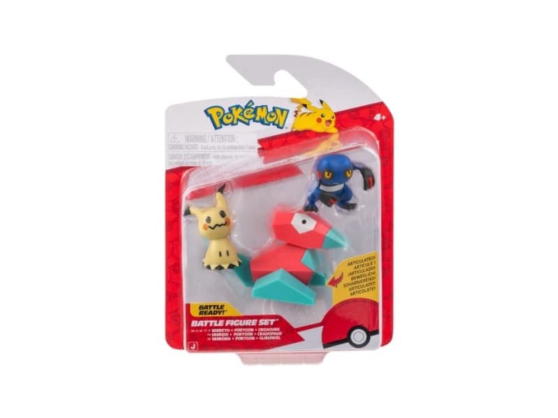 Pokémon Battle Figure 3-pack MIMIKYU/PORYGON/CROAGUN
