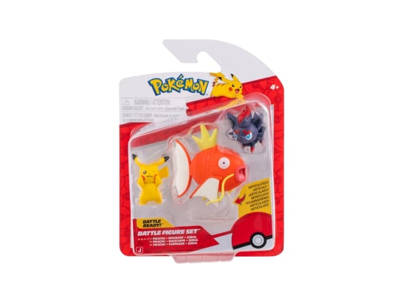Pokemon figur BATTLE FIGURE 3-pack: Pikachu/Magikarp/Zorua