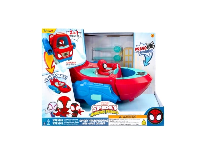 SPIDEY SPIDEY TRANSFORMING WEB-WAVE CRUISER