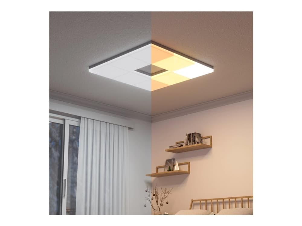 Nanoleaf Skylight Expansion Pack - Kattovalopaneeli - LED - 300 x 300 mm - 16 W - RGB/lämpimästä viileään valkoiseen valoon - 2700-6500 K - neliön muotoinen